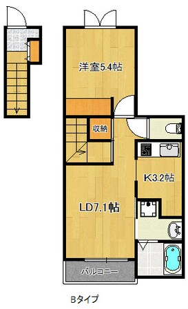 住之江公園駅 徒歩17分 2階の物件間取画像